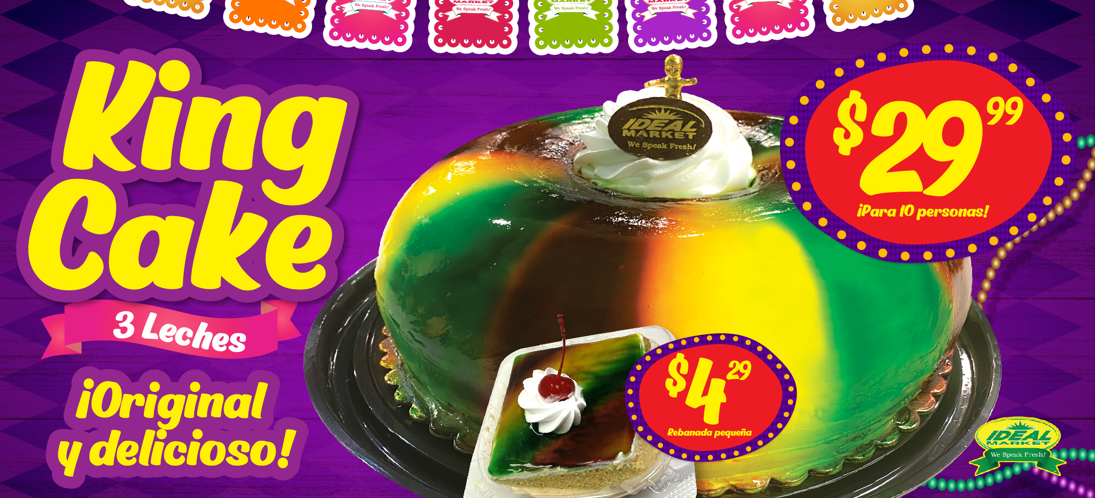 King Cake 3 Leches